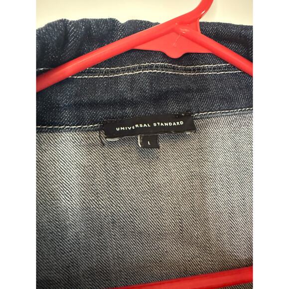 Universal Standard Kelsey Denim Jean Jacket Size Large (22-24) - Picture 2 of 3